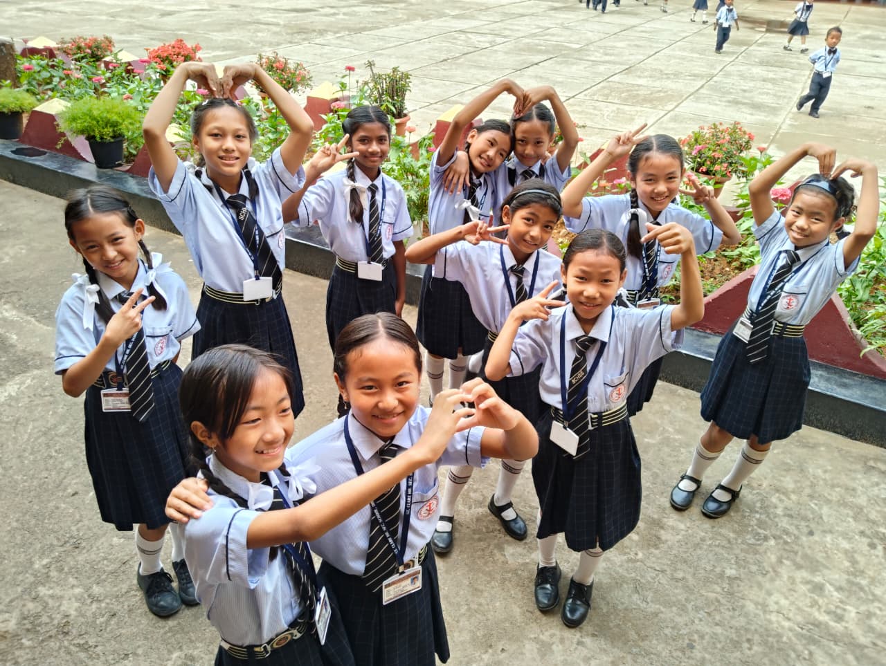 Students at St Clare School